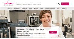 Desktop Screenshot of againstbreastcancer.org.uk