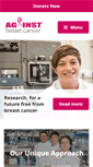 Mobile Screenshot of againstbreastcancer.org.uk